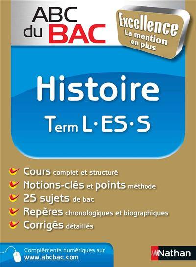 Histoire : term L, ES, S