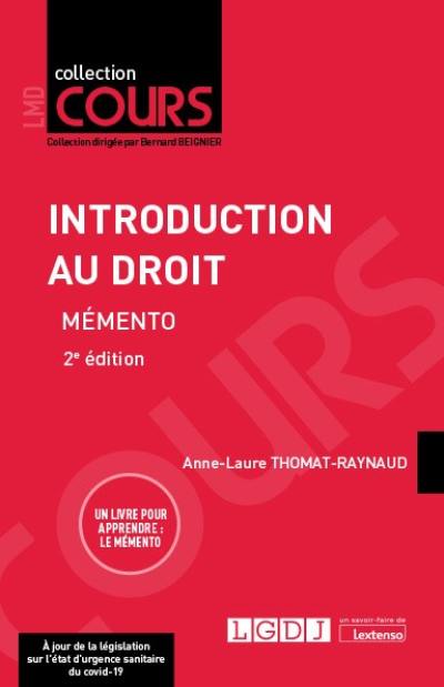 Introduction au droit : mémento