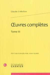 Oeuvres complètes. Vol. 3