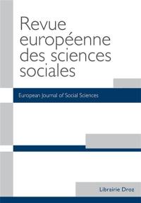 Revue européenne des sciences sociales et Cahiers Vilfredo Pareto, n° 62-1