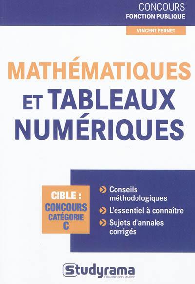 Mathématiques et tableaux numériques : concours catégorie C