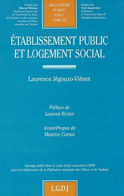 Etablissement public et logement social