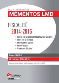 Fiscalité : 2014-2015