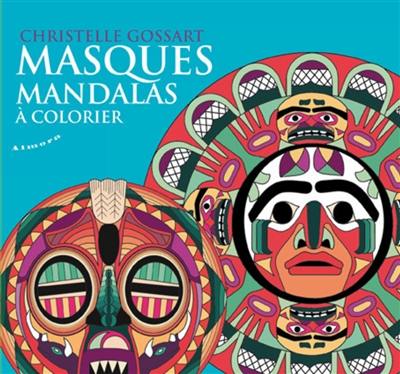 Masques mandalas à colorier