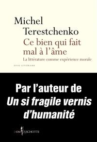 Ce bien qui fait mal à l'âme : la littérature comme expérience morale : essai littéraire