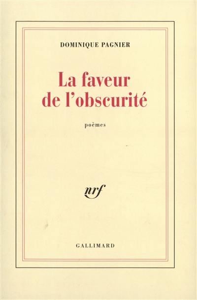 La faveur de l'obscurité