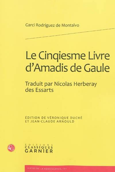 Le cinqiesme livre d'Amadis de Gaule