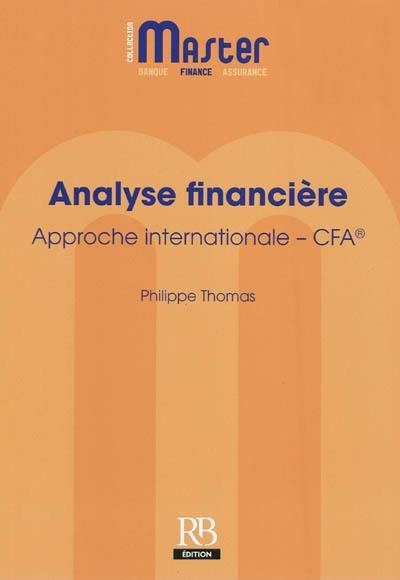 Analyse financière : approche internationale-CFA