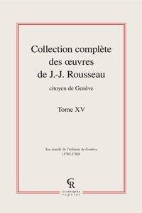 Oeuvres complètes. Vol. 15