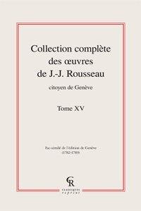 Oeuvres complètes. Vol. 15