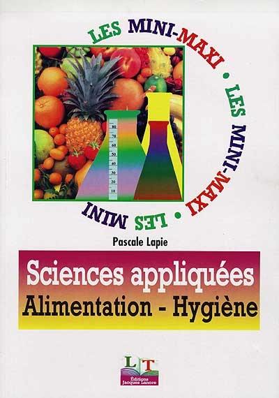 Sciences appliquées : alimentation-hygiène