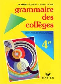 Grammaire des collèges, 4e