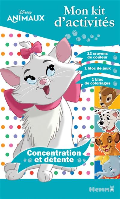 Disney animaux : mon kit d'activités : concentration et détente