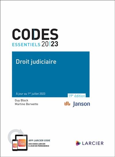 Droit judiciaire 2023