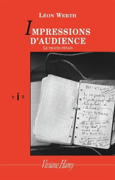 Impressions d'audience : le procès Pétain