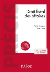 Droit fiscal des affaires : 2021-2022