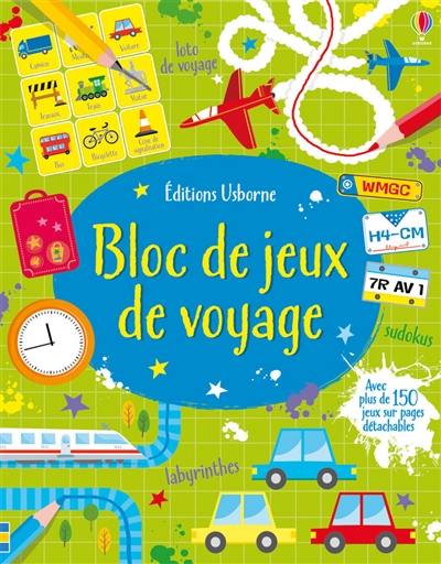 Bloc de jeux de voyage : avec plus de 150 jeux sur pages détachables