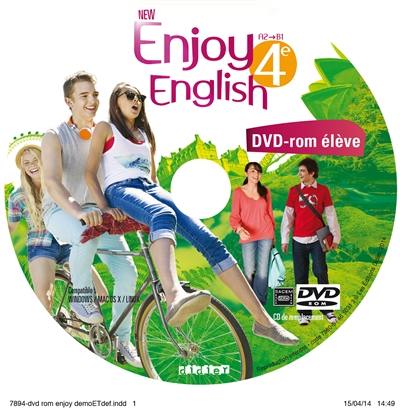 Enjoy english 4e, A2-B1 : DVD-ROM élève : CD de remplacement