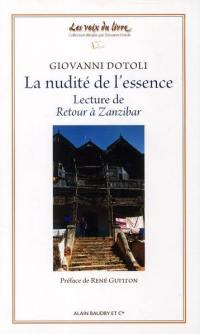 La nudité de l'essence : lecture de Retour à Zanzibar