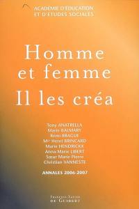 Homme et femme Il les créa