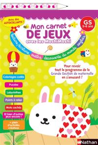 Mon carnet de jeux avec les MoshiMoshi : GS, 5-6 ans