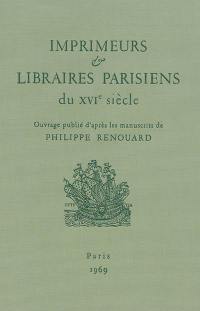 Imprimeurs & libraires parisiens du XVIe siècle. Vol. 2. Baaleu-Banville