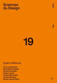 Sciences du design, n° 19. Design et médium(s)