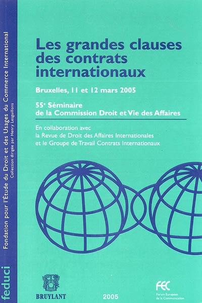 Les grandes clauses des contrats internationaux