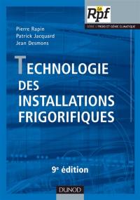 Technologie des installations frigorifiques