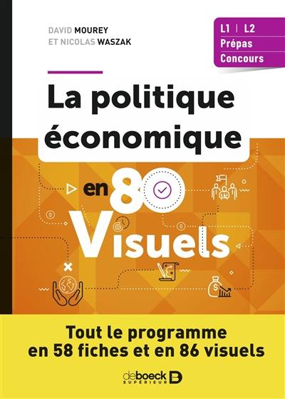 La politique économique en 80 visuels : L1, L2, prépas, concours : tout le programme en 58 fiches et en 86 visuels