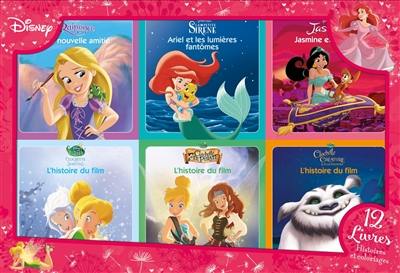 Princesses Disney : 6 livres + 6 coloriages