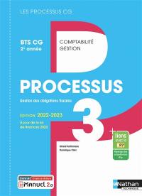 Processus 3, gestion des obligations fiscales : BTS CG 2e année comptabilité gestion : livre + licence élève