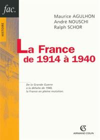 La France de 1914 à 1940