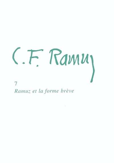 Ramuz et la forme brève