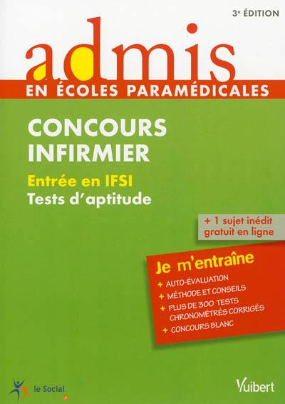 Concours infirmier : entrée en IFSI, tests d'aptitude