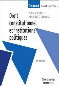 Droit constitutionnel et institutions politiques