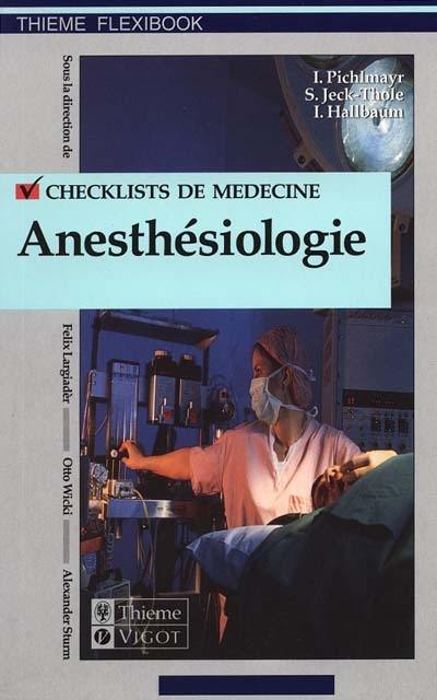 Checklist anesthésiologie