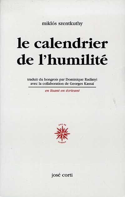 Le calendrier de l'humilité