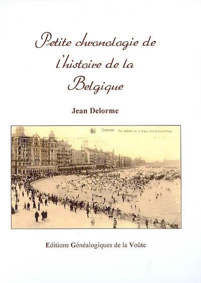 Petite chronologie de l'histoire de Belgique