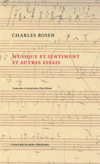 Musique et sentiment : et autres essais