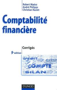 Comptabilité financière : corrigés