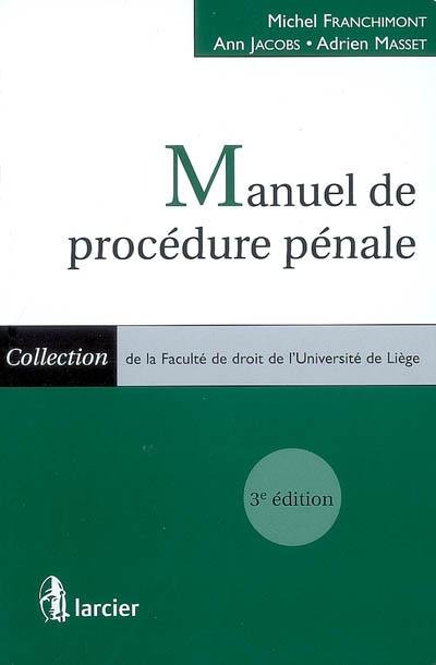 Manuel de procédure pénale