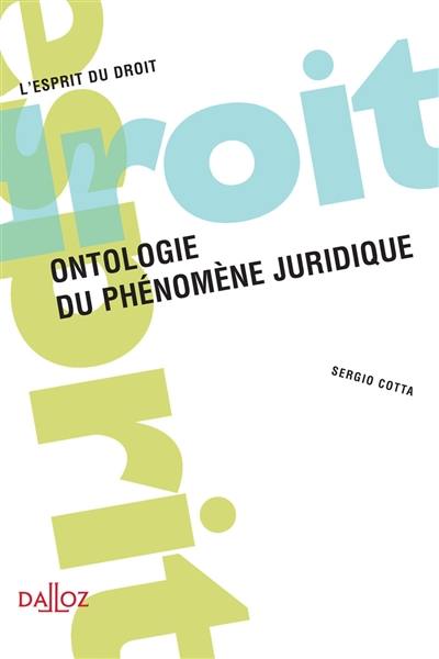 Ontologie du phénomène juridique