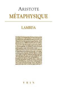 Métaphysique. Livre Lambda