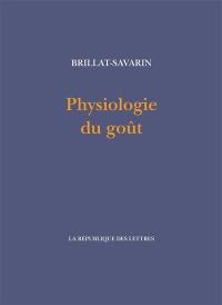 Physiologie du goût