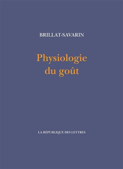 Physiologie du goût