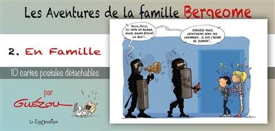 Les aventures de la famille Bergeome. Vol. 2. En famille : 10 cartes postales détachables