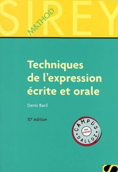 Techniques de l'expression écrite et orale