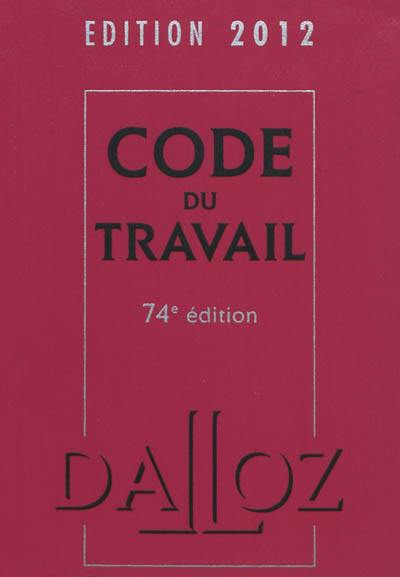 Code du travail 2012