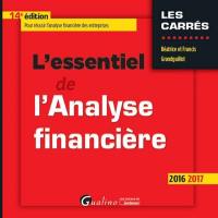 L'essentiel de l'analyse financière : 2016-2017